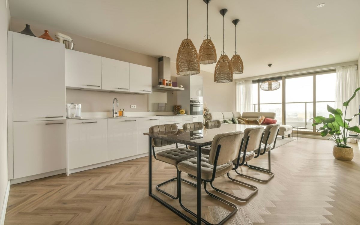 The apartment is in an open style